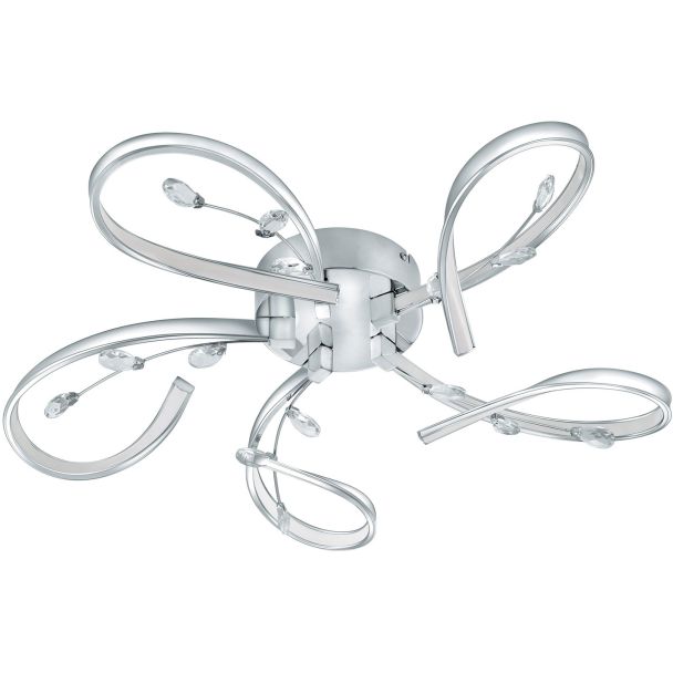 EGLO 97487 LED-DL/5 CHROM M.KRISTALL VALLEMARE