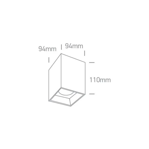 ONE LIGHT 12120ZA/W/W Sofades 2 biała oprawa sufitowa COB LED 3000K 20W + czarny & mosiężnya