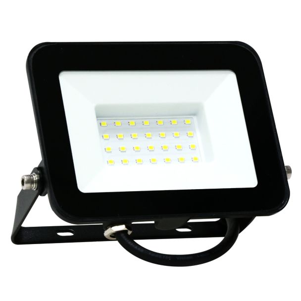 Polux 302410 Naświetlacz LED SMD 30W 6500K 120° IP65 czarny