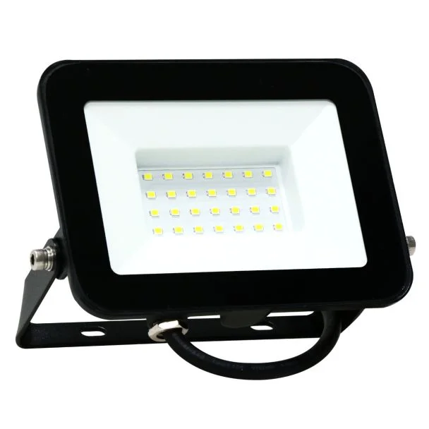 Polux 302410 Naświetlacz LED SMD 30W 6500K 120° IP65 czarny