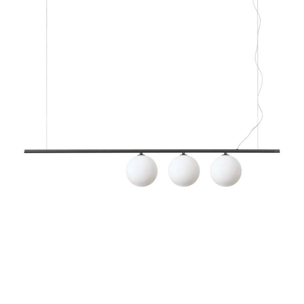 IDEAL LUX 307008 PERLINE SP3 NERO LAMPA WISZĄCA czarny