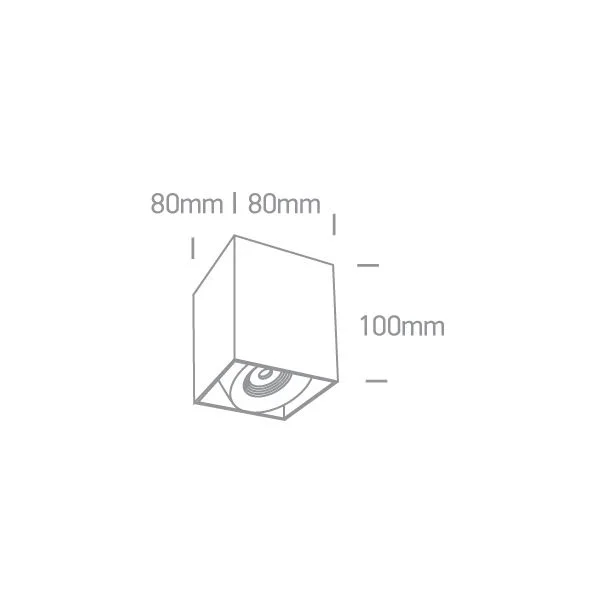 ONE LIGHT 12108XA/W/W Samarina biały cylinder COB LED 3000K