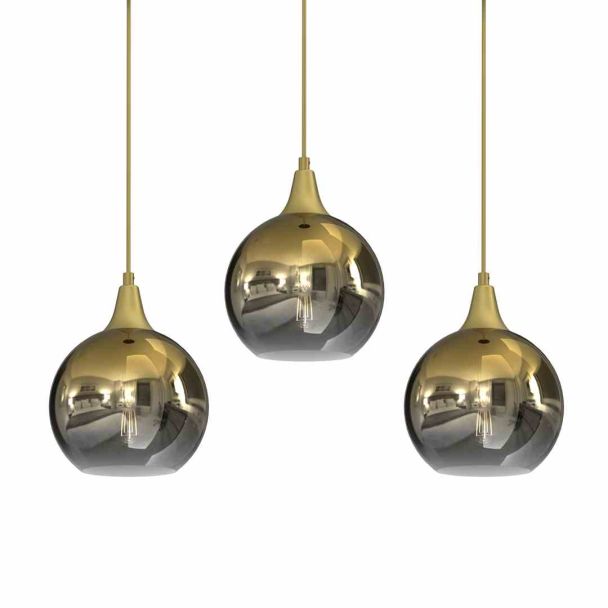 MILAGRO MLP8402 LAMPA WISZĄCA MONTE GOLD 3XE27