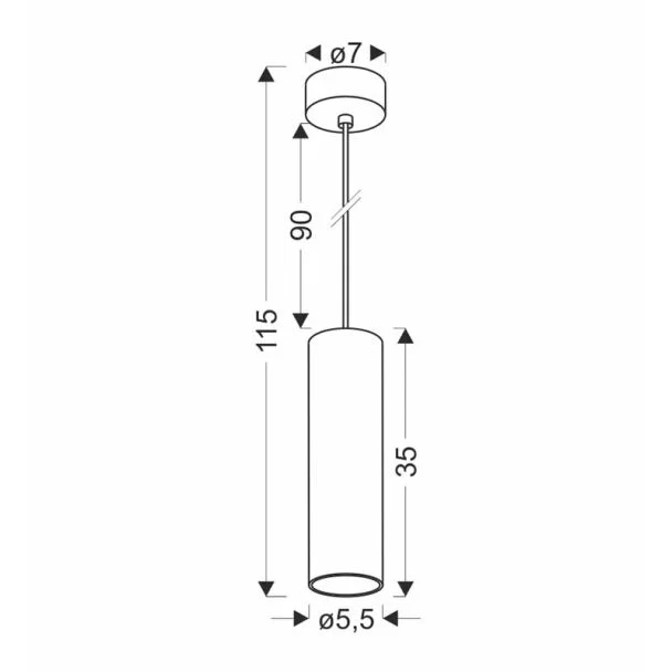CANDELLUX 31-28419 Conti lampa wisząca czarny 1x15W GU10 klosz czarny+drewniany