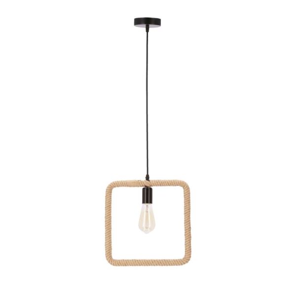 CANDELLUX 31-28723 Quadro lampa wisząca czarny+beżowy 1x40W E27