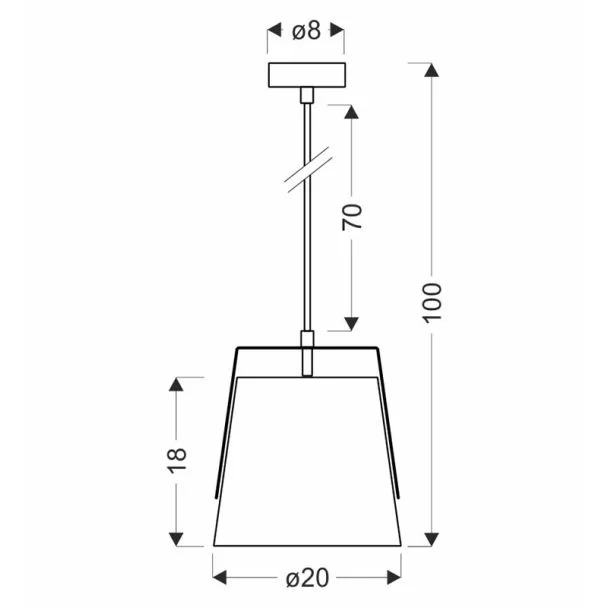CANDELLUX 31-38364 Milbury lampa sufitowa czarny 1x40W E27 abażur żółty