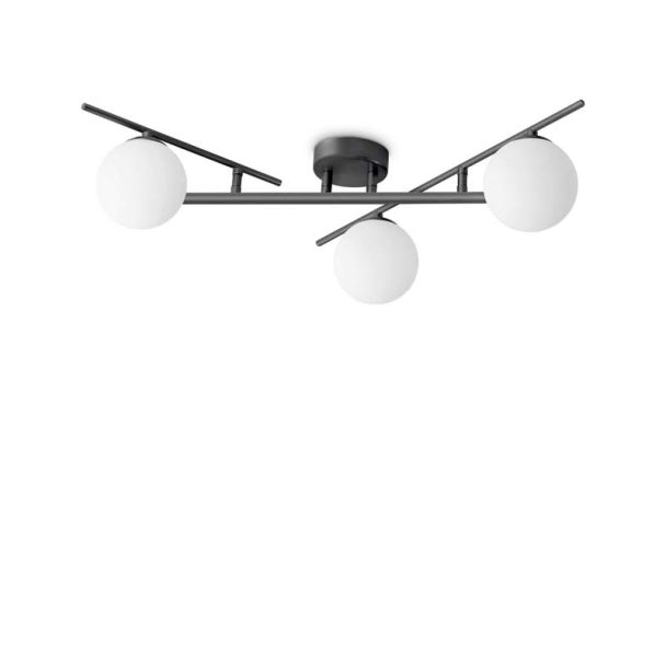 IDEAL LUX 311357 ATLAS PL3 NERO LAMPA SUFITOWA czarny