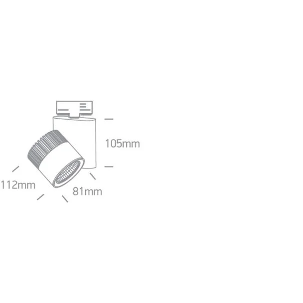 ONE LIGHT 65620AT/W/C Aerino 2 biały track spot COB LED 4000K 20W