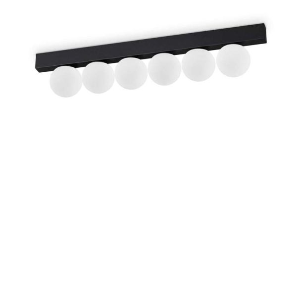 IDEAL LUX 313290 PING PONG PL6 NERO LAMPA SUFITOWA czarny