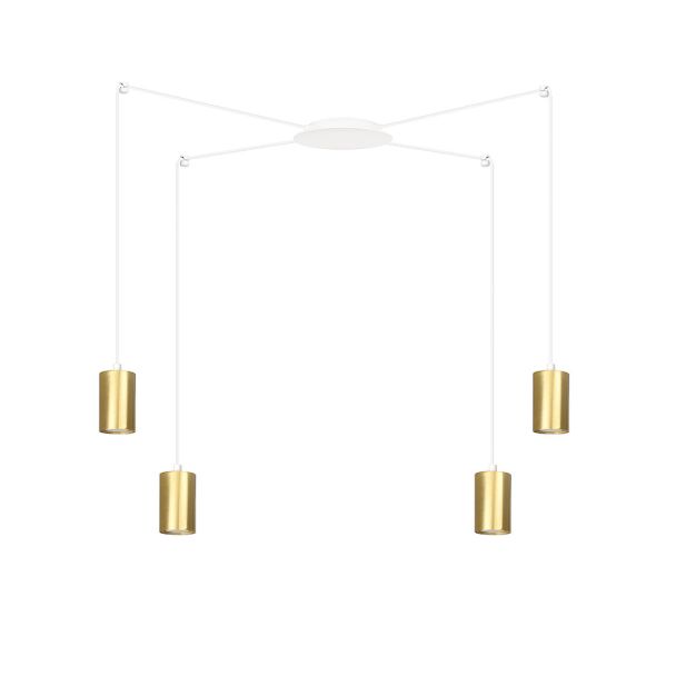EMIBIG 527/4 LAMPA WISZĄCA TRAKER 4 WH/GOLD