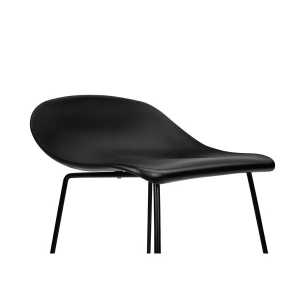 KING HOME PC-148A Krzesło barowe ROLF czarne 66 cm - polipropylen, metal