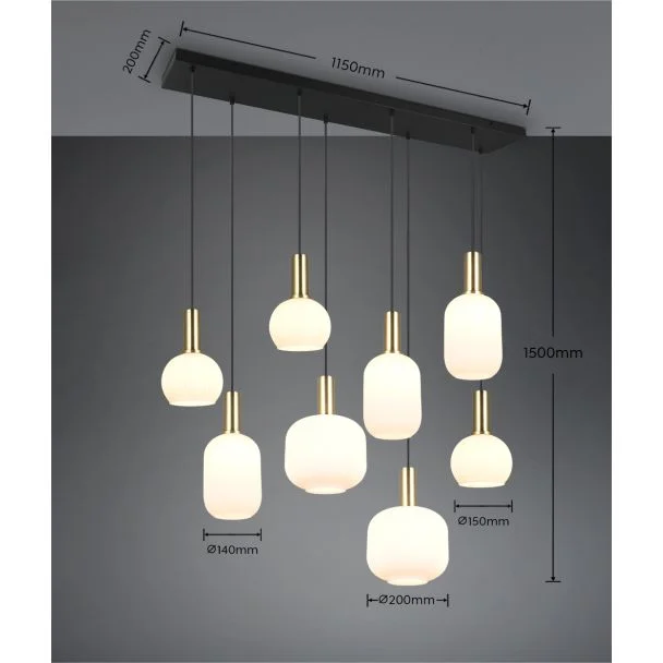 TRIO DIVA 319800808 lampa wisząca
