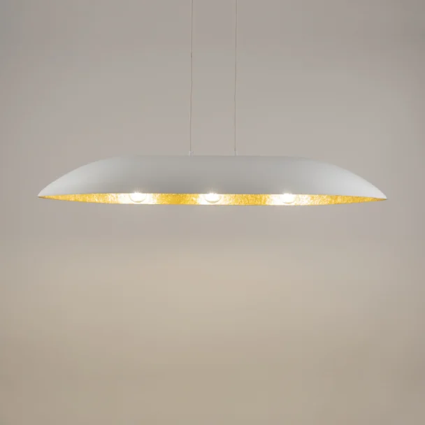 SIGMA 40636 lampa wisząca Gondola L biały/złoty