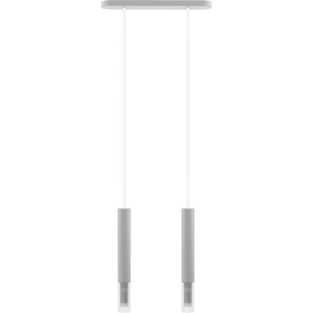 HELLUX 8620209 Lampa wisząca Madera2 klosz 2 pł biały