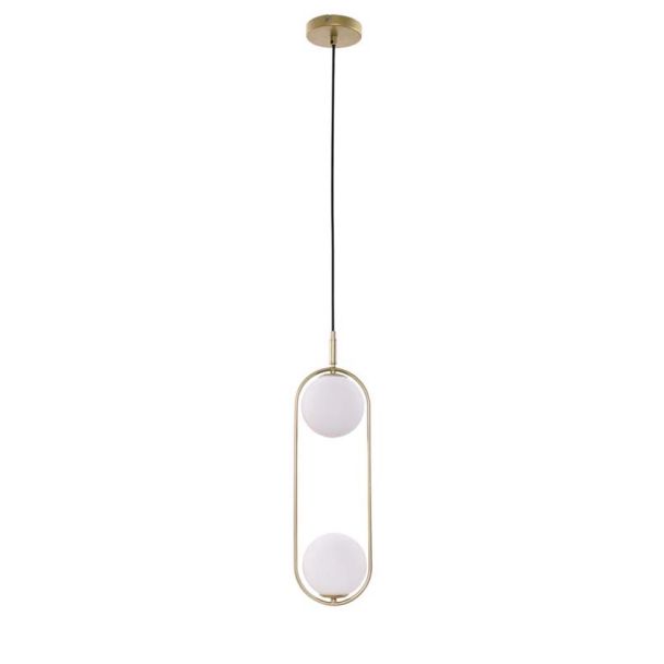 CANDELLUX 32-73464 CORDEL LAMPA WISZĄCA 2X28W G9 MOSIĄDZ