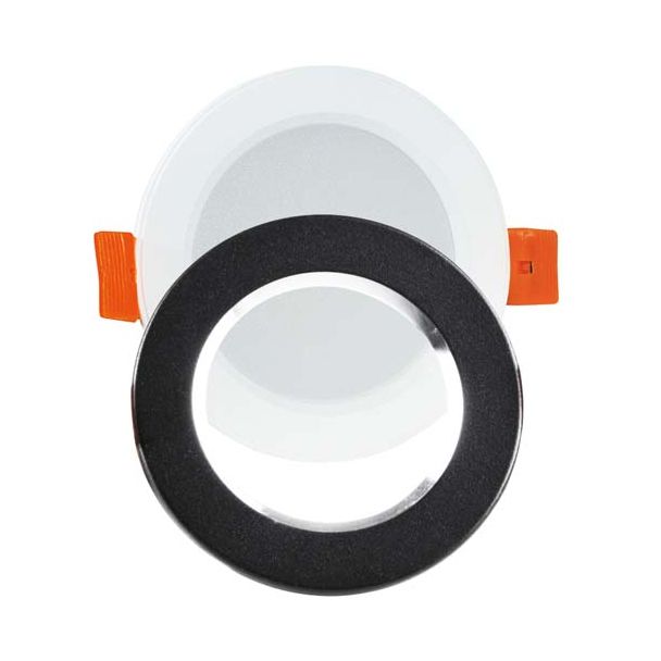 POLUX 321176 Oprawa podtynkowa LED ZOE CZARNA 4000K