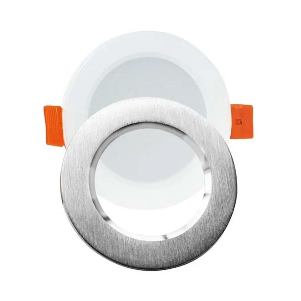 POLUX 321183 Oprawa podtynkowa LED ZOE SREBRNA 4000K