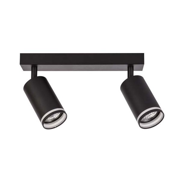 POLUX 322333 Lampa ścienno-sufitowa PARIS 2 GU10 Czarna