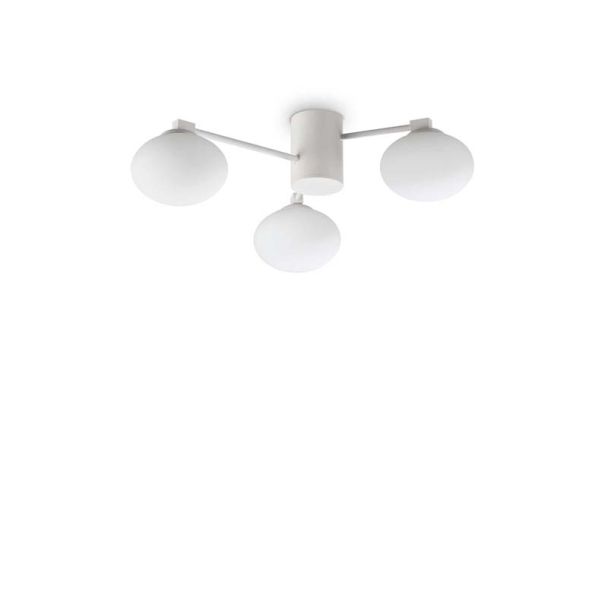 IDEAL LUX 322667 HERMES PL3 D60 BIANCO LAMPA SUFITOWA biały