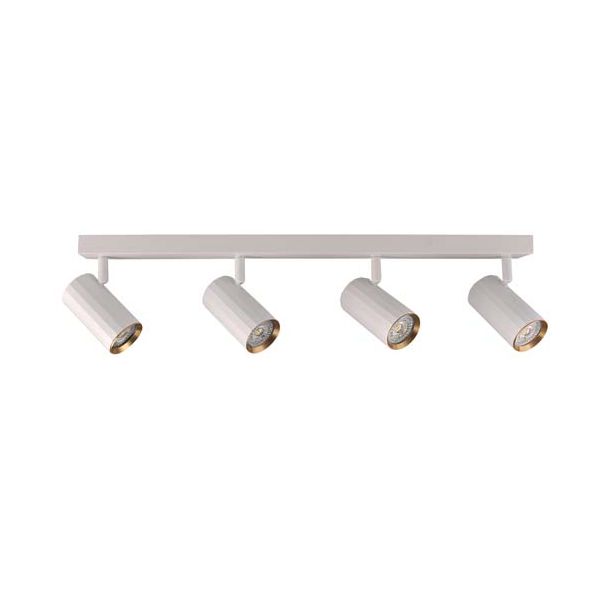 POLUX 323507 Lampa ścienno-sufitowa NICEA 4 biało-złota GU10