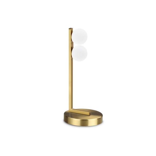 IDEAL LUX 328300 PING PONG TL2 OTTONE LAMPA STOŁOWA mosiądz