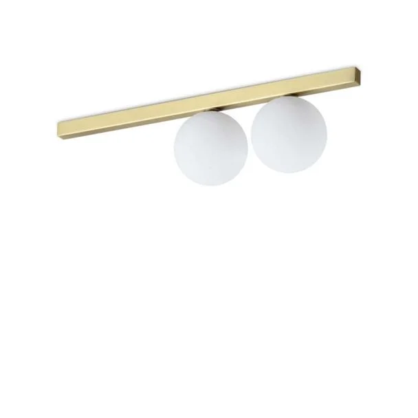 IDEAL LUX 328447 BINOMIO PL2 OTTONE LAMPA SUFITOWA mosiądz