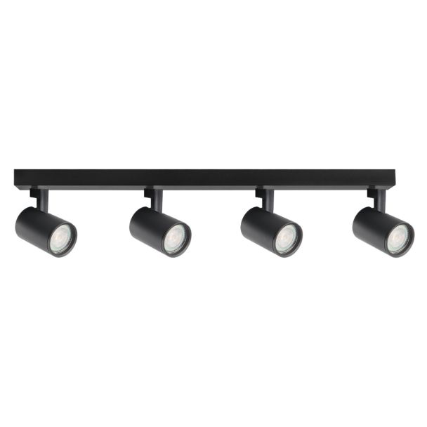 POLUX 328717 Lampa ścienno-sufitowa LYNX 4xGU10 czarna ruchoma