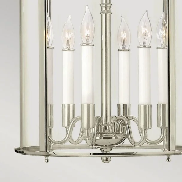 ELSTEAD Gentry HK-GENTRY-P-L-PN 6 Light Large Pendant - Polished Nickel