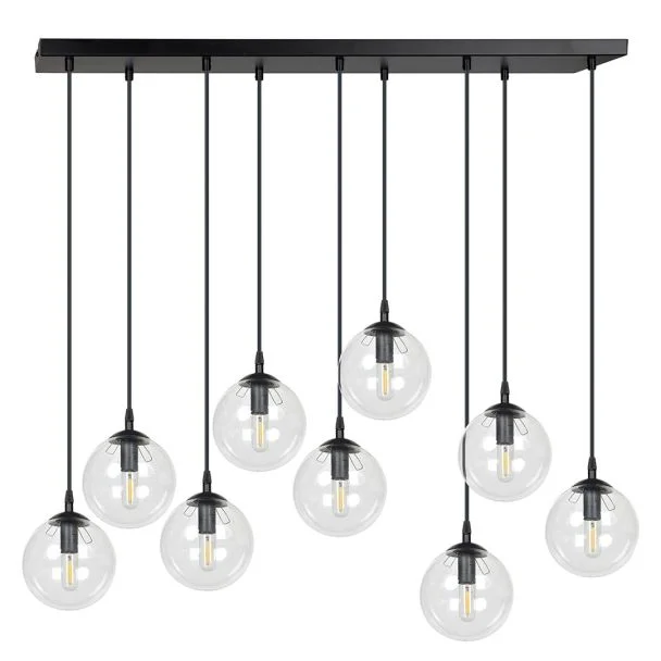 EMIBIG 711/9 LAMPA WISZĄCA COSMO 9 BL TRANSPARENT