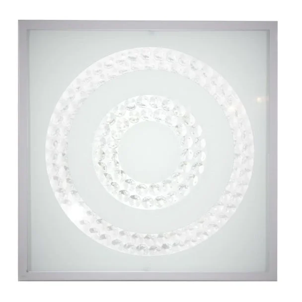 CANDELLUX 10-60693 LUX PLAFON 29X29 16W LED 6500K SATYNA PODWÓJNY RING