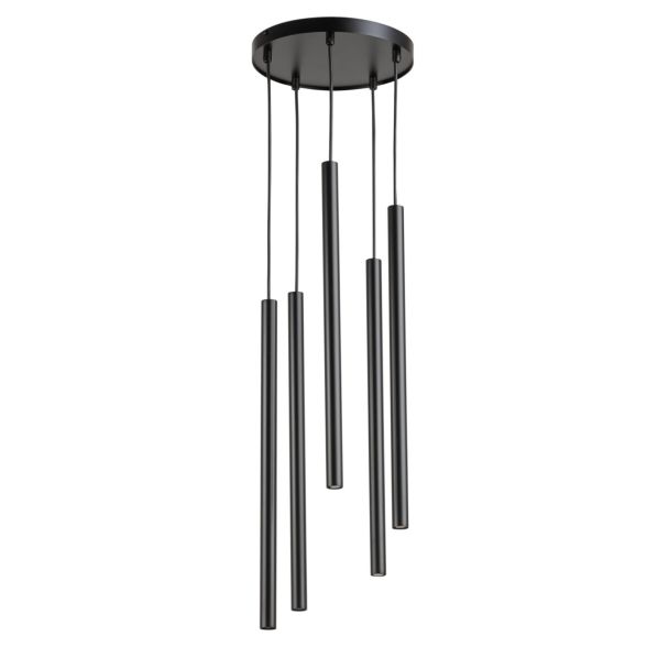 SIGMA 33625 Sopel 5 koło lampa wisząca czarny