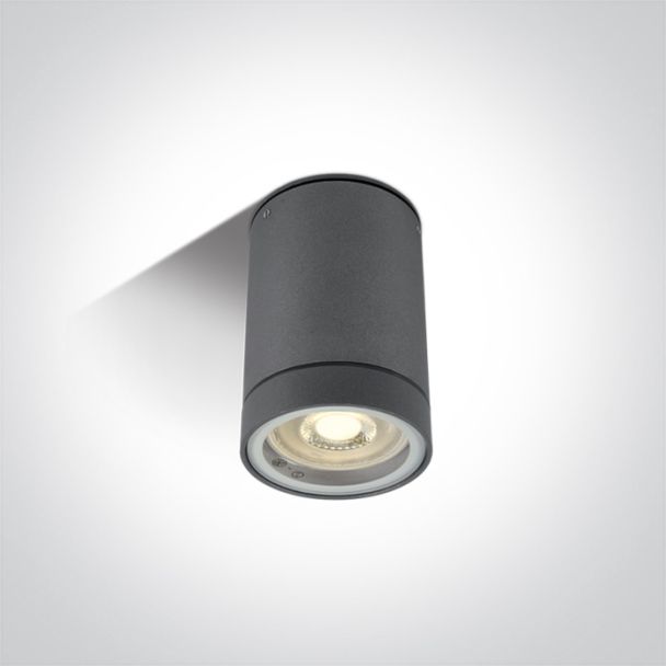 ONE LIGHT 67130C/AN Lido zewnętrzny cylinder sufitowy antracyt 35W MR16 GU10