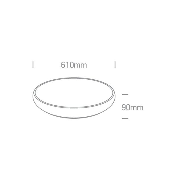 ONE LIGHT 62160/W/W Drosia biały plafon LED 3000K 60W