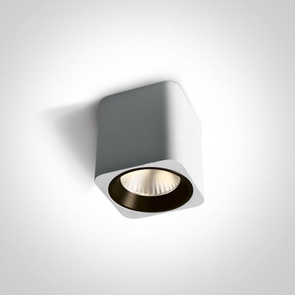 ONE LIGHT 12107KA/W/W Platamonas biała oprawa sufitowa chill out AC LED 3000K 7W