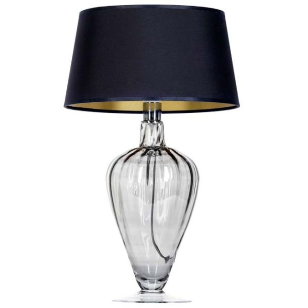 4 CONCEPTS BRISTOL TRANSPARENT BLACK L046311514 lampa stołowa z abażurem