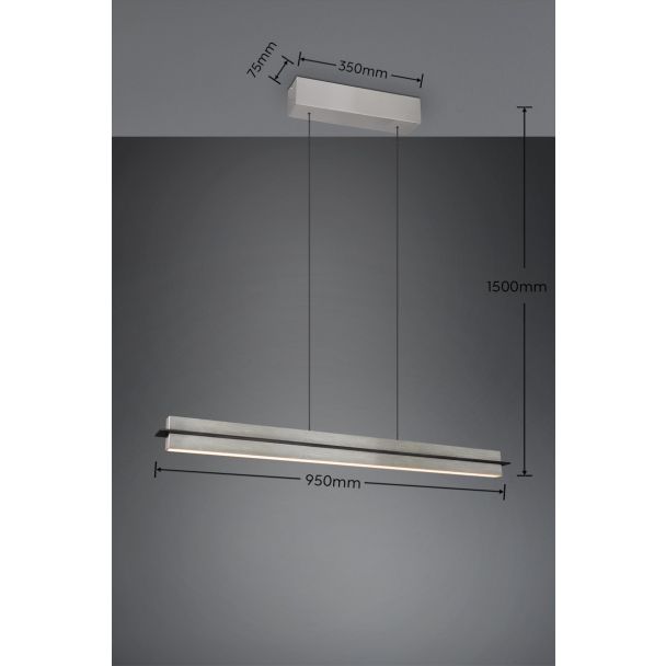 TRIO EMERSON 346710107 lampa wisząca
