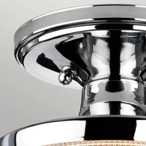 ELSTEAD Dublin QZ-DUBLIN-SF-PC 1 Light Semi-Flush Mount - Polished Chrome