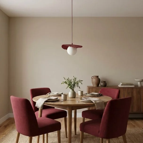 EMIBIG 1761/1 FLORA 1 BURGUNDY OPAL Lampa wisząca