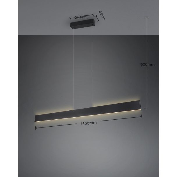 TRIO GALWAY 349710132 lampa wisząca