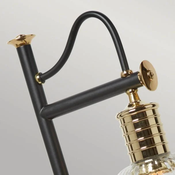 ELSTEAD Douille DOUILLE-TL-BPB 1 Light Table Lamp - Black/Polished Brass