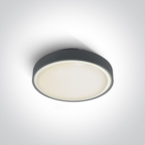 ONE LIGHT 67280N/AN/W Poka plafon antracyt LED 3000K 16W IP65