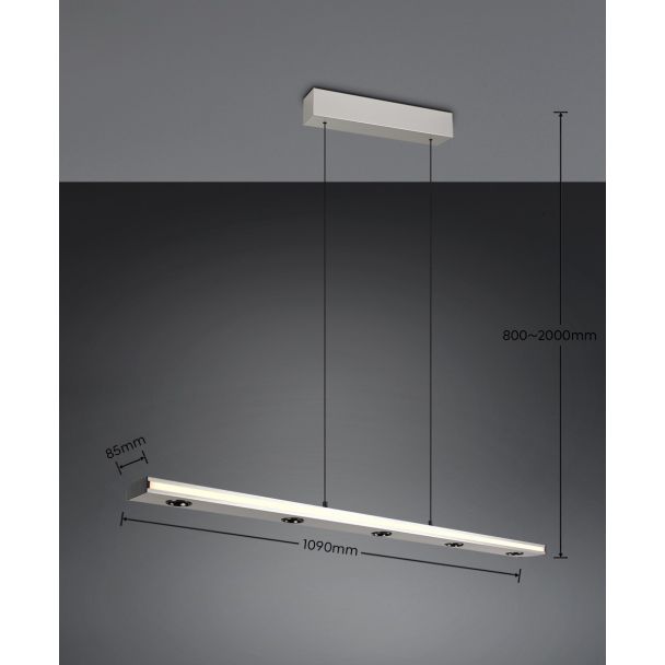 TRIO GRAHAM 353010107 lampa wisząca