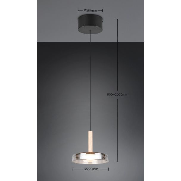 TRIO CELESTE 354910132 lampa wisząca