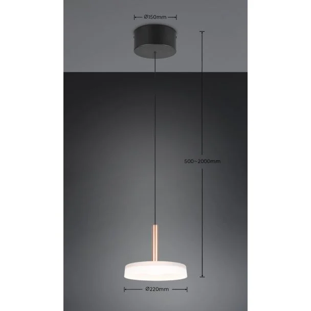 TRIO CELESTE 354910165 lampa wisząca