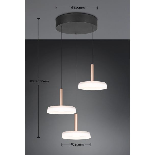 TRIO CELESTE 354930365 lampa wisząca