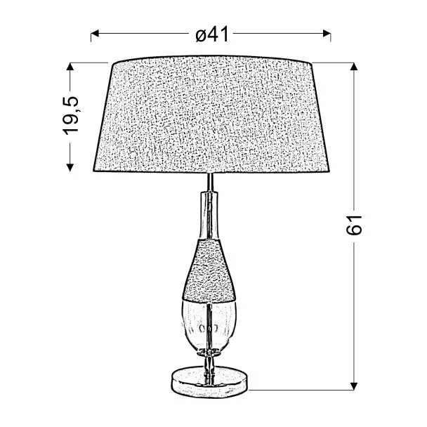 CANDELLUX 41-21489 ECO 1 STOŻEK LAMPKA GABINETOWA 41X61 1X60W E27