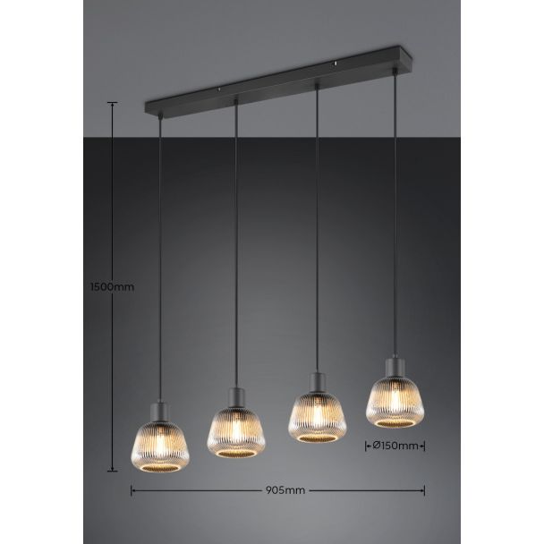 TRIO TARIFA 362800432 lampa wisząca