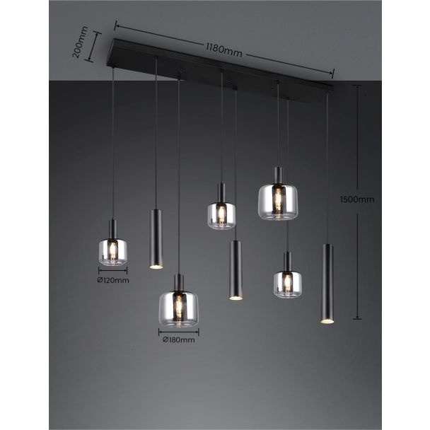 TRIO MATARO 364100832 lampa wisząca
