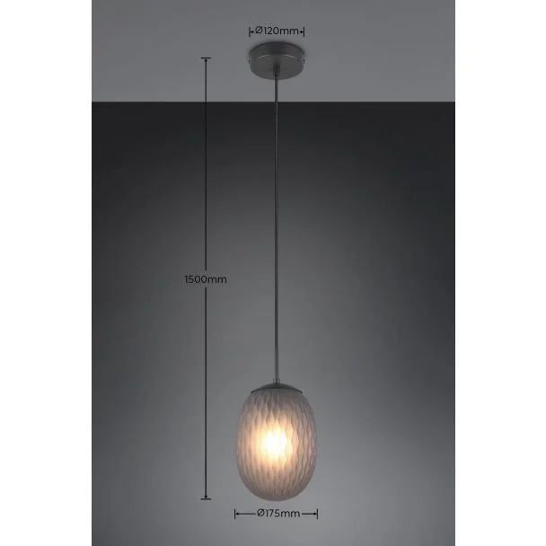 TRIO FACETTE 364200154 lampa wisząca