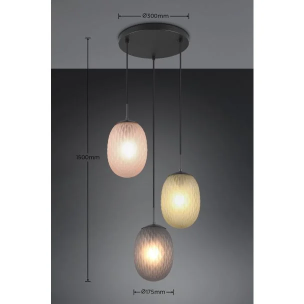 TRIO FACETTE 364230317 lampa wisząca